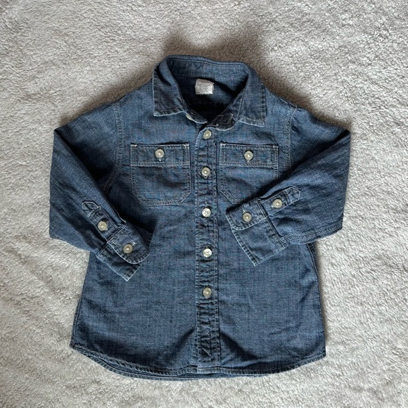 Crewcuts Denim Button Down Shirt - Picture 2 of 7
